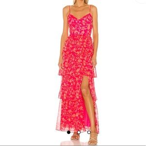 Revolve Thaddea Maxi Dress in Brookeside color ; size small